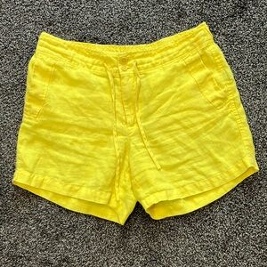 Ralph Lauren yellow linen shorts